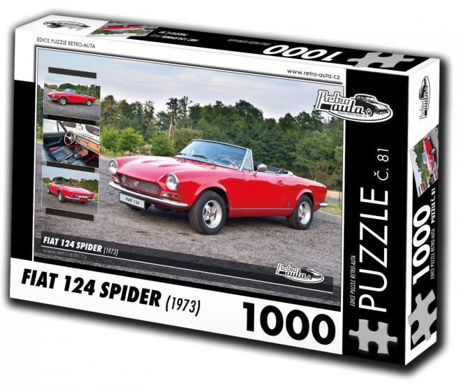 Puzzle Retro-automobili Fiat 124 Spider (1973) – 1000 dijelova