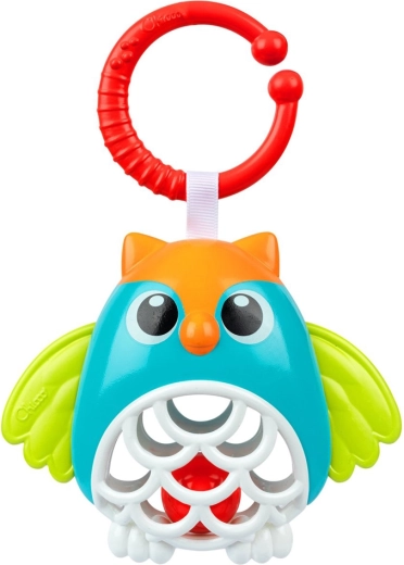 Chicco viseća zvečkasta sova s C-prstenom, 3m+