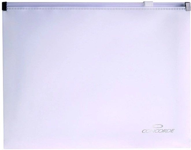 Mape s patentnim zatvaračem A5 CONCORDE, bijela