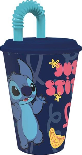 Plastična čaša s izljevkom STITCH 430 ml