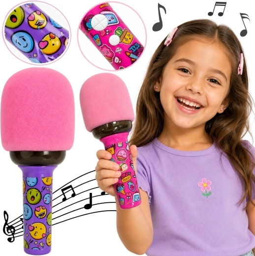 Woopie bežični karaoke mikrofon s Bluetooth zvučnikom i LED osvjetljenjem za djecu
