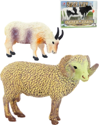 Plastic farm animal figure 8 cm - 1 piece