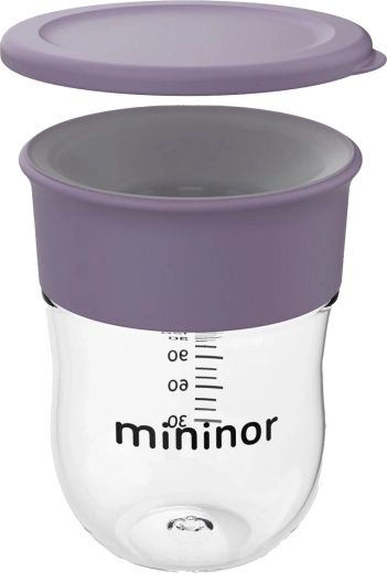 Mininor trening šalica 360° 220 ml lilac flower
