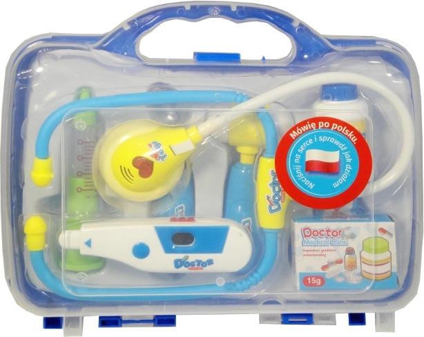 Liječnički set s poljskim glasovnim modulom i svjetlećim stetoskopom