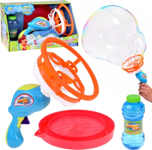 Pištolj za balončiće Bubble Fun „balončić u balončiću“ s otopinom 236 ml - 1 komad