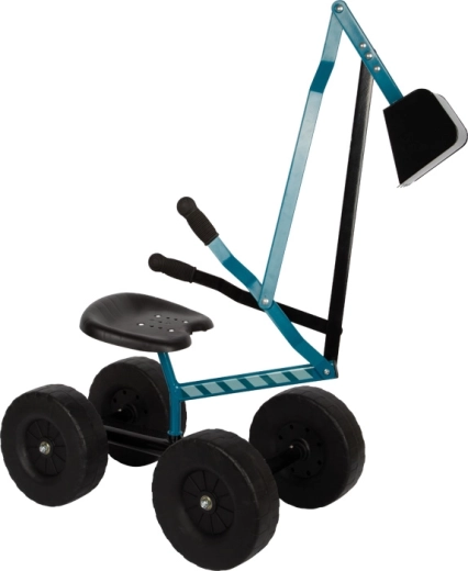 small foot dječji bager na pedale s kotačima plavi