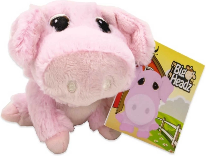 Plišana praščić Big Headz 11 cm - 1 komad