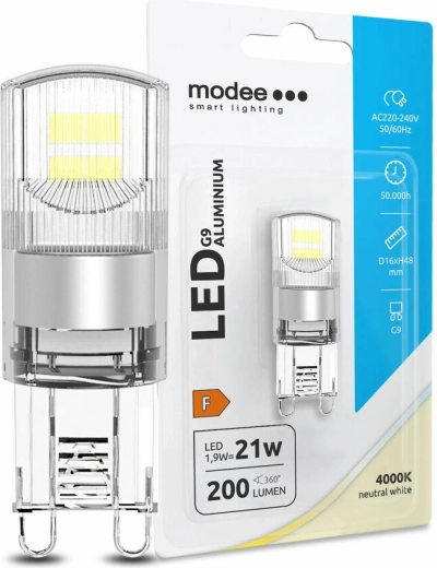 LED žarulja G9 aluminijska 1,9 W neutralno bijela MODEE