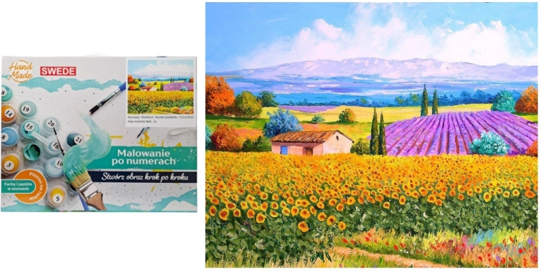 Slikanje po brojevima Na selu