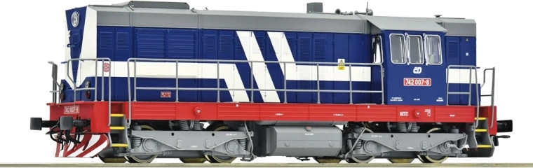 Roco dizel lokomotiva ČD 742 007-8 „Kocour” H0, digitalna sa zvukom