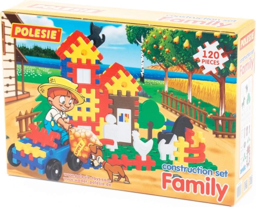 Retro plastični građevinski set - Blok Family 120
