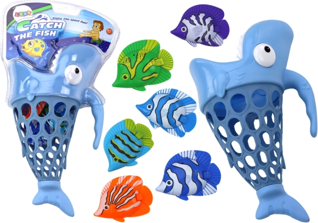 Mrežasta košarica za hvatanje ribica u vodi – plavi morski pas