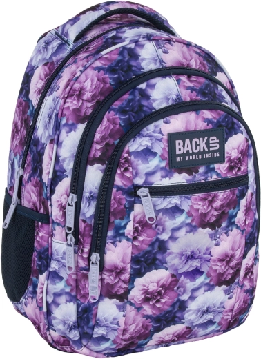 Školski ruksak BackUP Violet Bloom