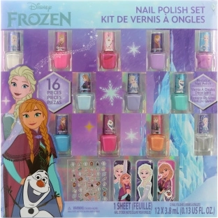 Frozen set za dječje nokte, 12 lakova, naljepnice i turpije