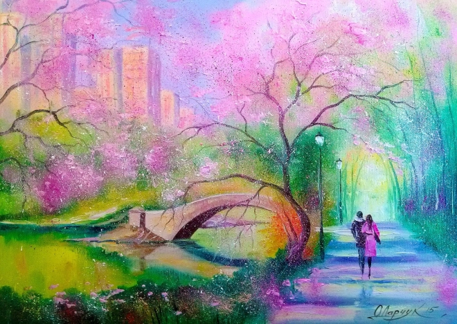 Puzzle Šetnja u parku 1000 dijelova ENJOY