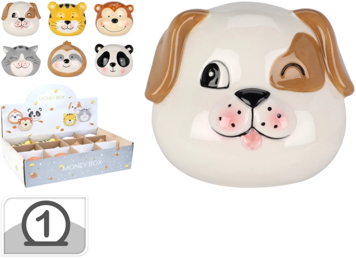 Keramička kasica u obliku životinjice 8,5 × 7 cm