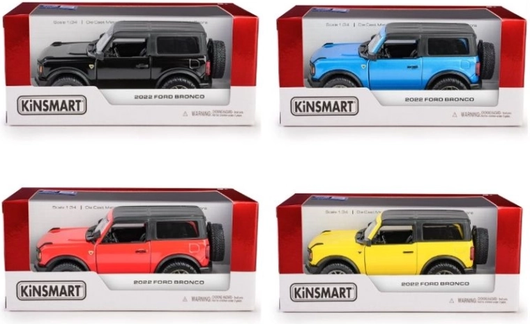 Metalni model Ford Bronco hardtop 2022 1:34