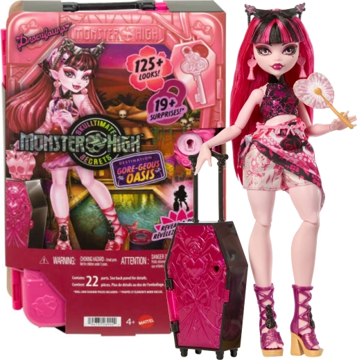 Monster High Draculaura putni set s iznenađenjima 28 cm