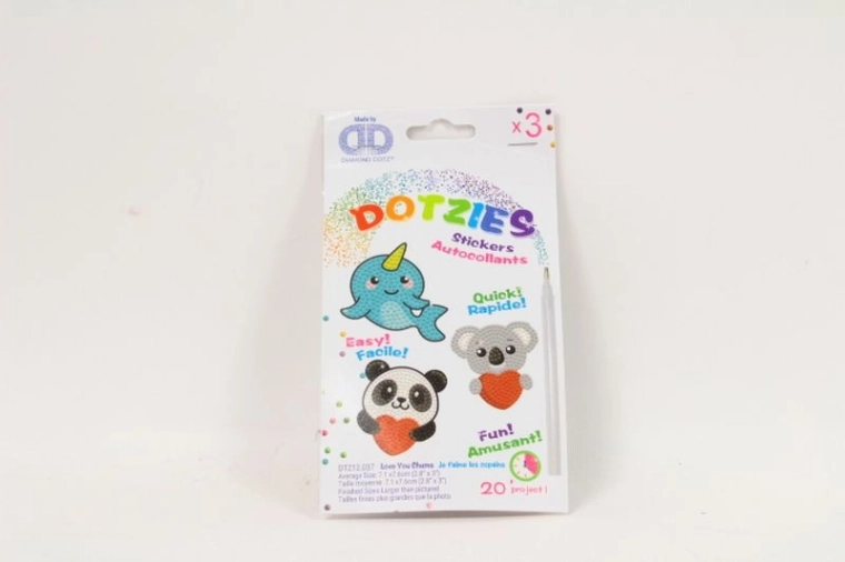 Diamond Dotz Love You Chums – set naljepnica za dijamantno vezenje (3 kom)