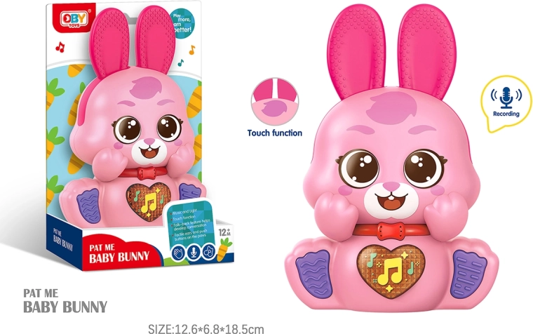 Interaktivni ponavljajući zeko sa svjetlosnim i zvučnim efektima 12 cm