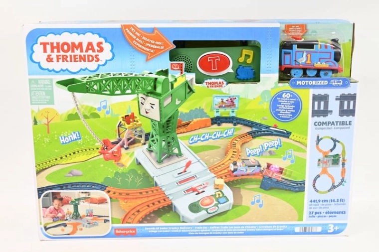 Tomaš i prijatelji – set tračnica s dizalicom Karlo sa zvukovima