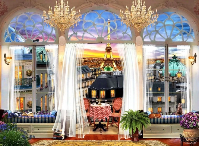 Puzzle Krovna terasa u Parizu 1000 dijelova ANATOLIAN