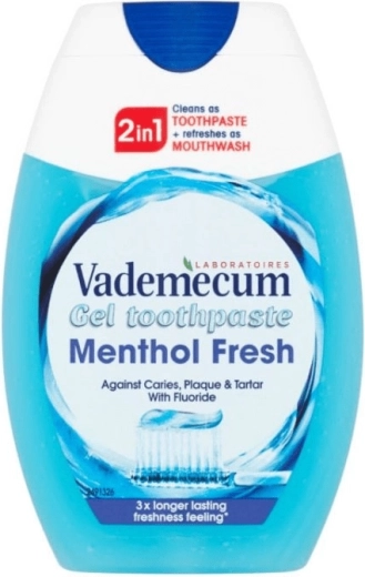 Vademecum 2u1 Menthol Fresh gelasta pasta za zube 75 ml