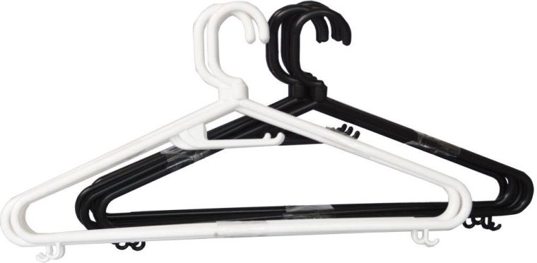 Muška rotirajuća vješalica za odjeću, plastika, mješovite boje, 5 kom