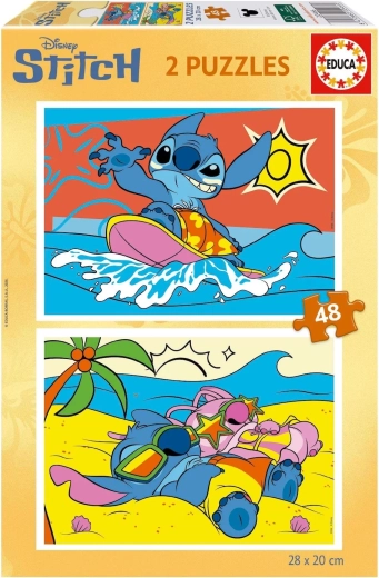 Educa children's puzzle Stitch 2x48 pieces