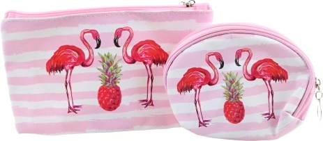 Flamingo Cosmetic Bag – Set of 2