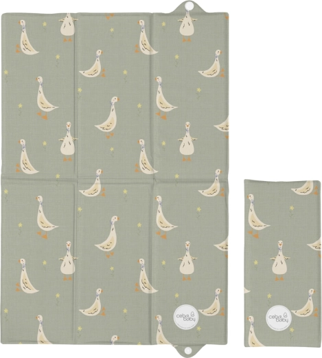 Ceba Baby putna sklopiva podloga za presvlačenje basic little ducks 60 × 40 cm