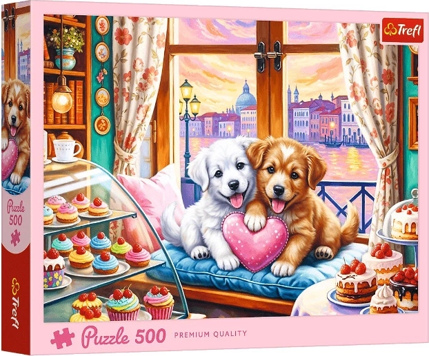 Puzzle 500 Šteneća ljubav
