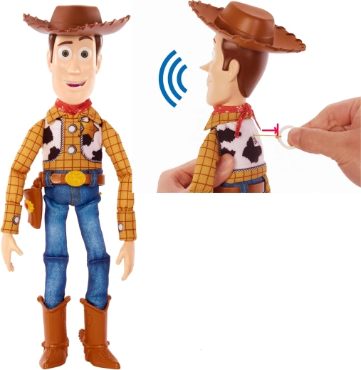 Mattel Disney Toy Story interaktivna mekana figurica Woody 31 cm (engleska verzija) - 1 komad
