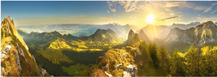 Dino panoramske puzzle Švicarska jesen 6000 dijelova