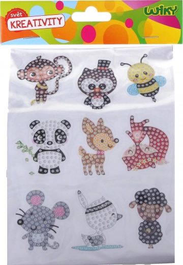 Kreativni set naljepnica dijamantne životinjice