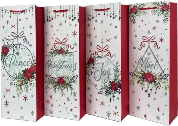 Božićna poklon-vrećica za vino