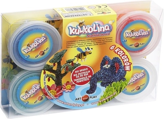 Šareni modelirajući materijal Kulkolina, 6 boja