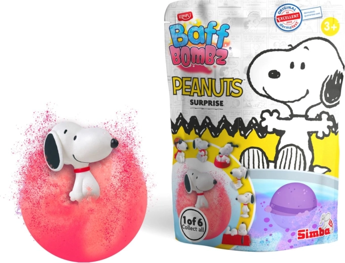 Baff Bombz Peanuts šumeća kugla za kupanje s iznenađenjem - 1 komad