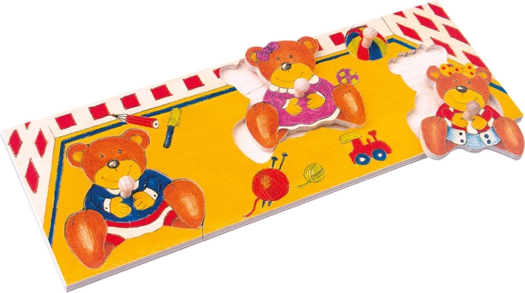Wooden Bear Puzzle Board