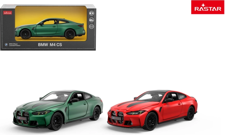 Metalni model auta Rastar BMW M4 CS 1:24 zeleni - 1 komad
