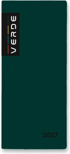 Tjedni planer Verde 2027, zeleni, u PVC omotu