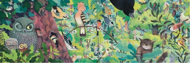 DJECO panoramske puzzle Sove i ptice 1000 dijelova