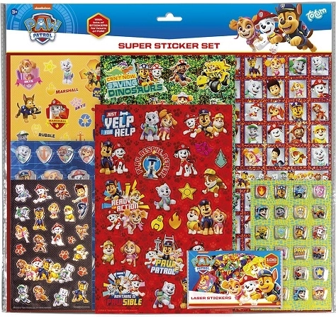 CCG set naljepnica Patrolne šape – super set (8 listova)