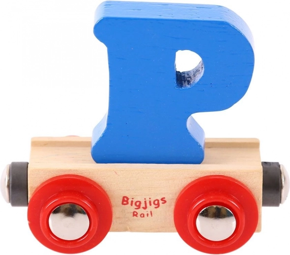 Vagon s slovom P Bigjigs Rail