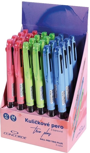 Kugličasta olovka CONCORDE Trio Plus, trobojna