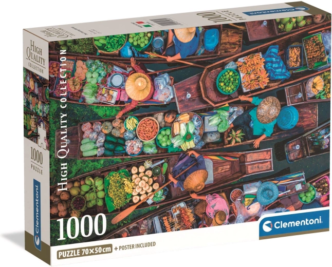 Clementoni puzzle 1000 dijelova – Tajlandska plutajuća tržnica