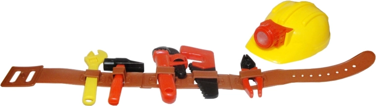 Dječji pojas s alatom i zaštitnom kacigom