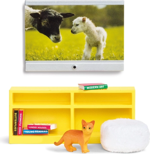Lundby set namještaja za TV za kućicu za lutke