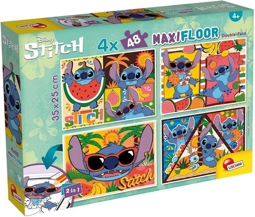 Lisciani Disney maxi podne puzzle 4x48 Stitch
