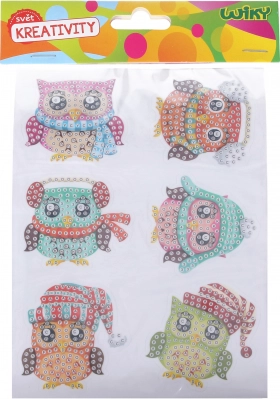 Kreativni set dijamantne naljepnice sove